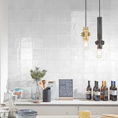 Krema Cotton Gloss Kitchen Splashback