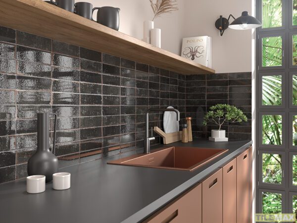 Musa Antracita Kitchen Splashback