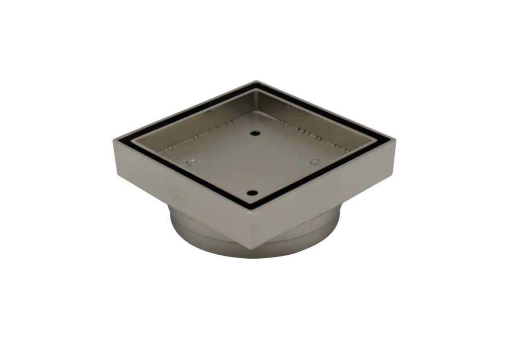 Art Floor Waste Bermuda Square Brushed Nickel Product Image