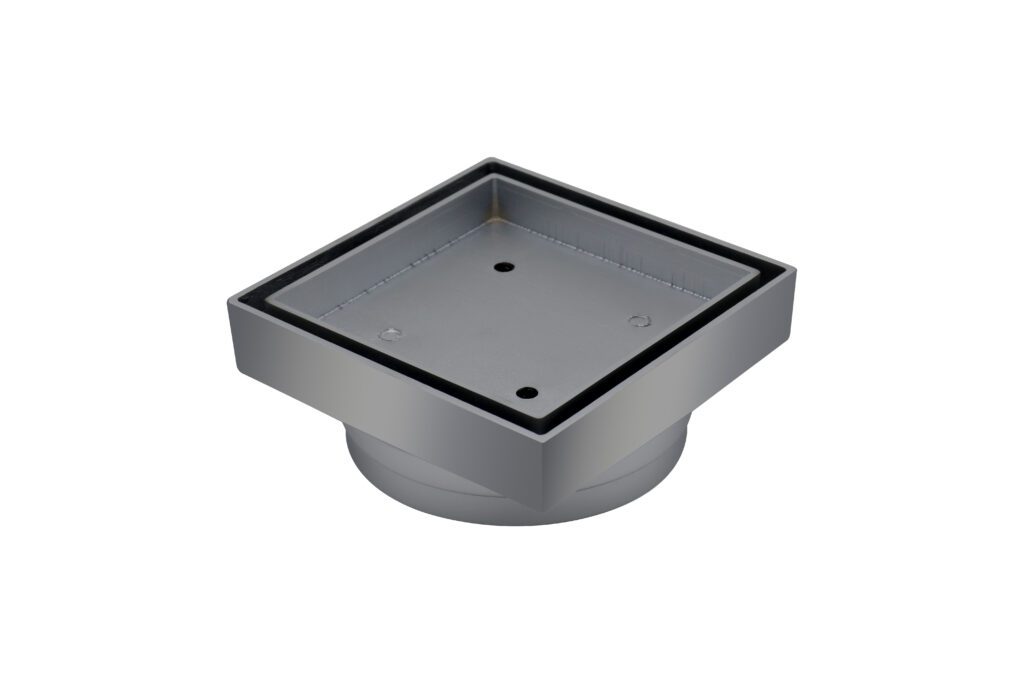 Art Floor Waste Bermuda Square Chrome Product Image
