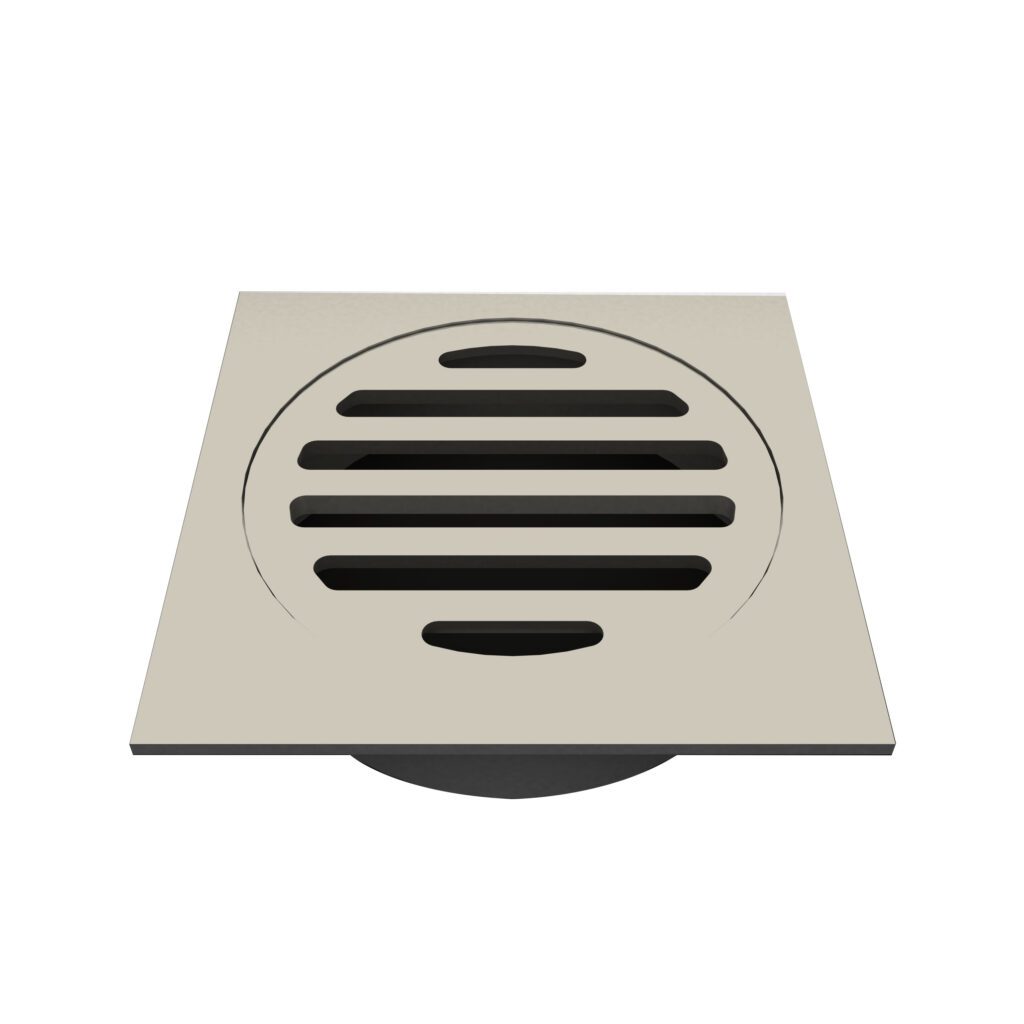 Art Floor Waste Standard Square Brushed Nickel Product Image
