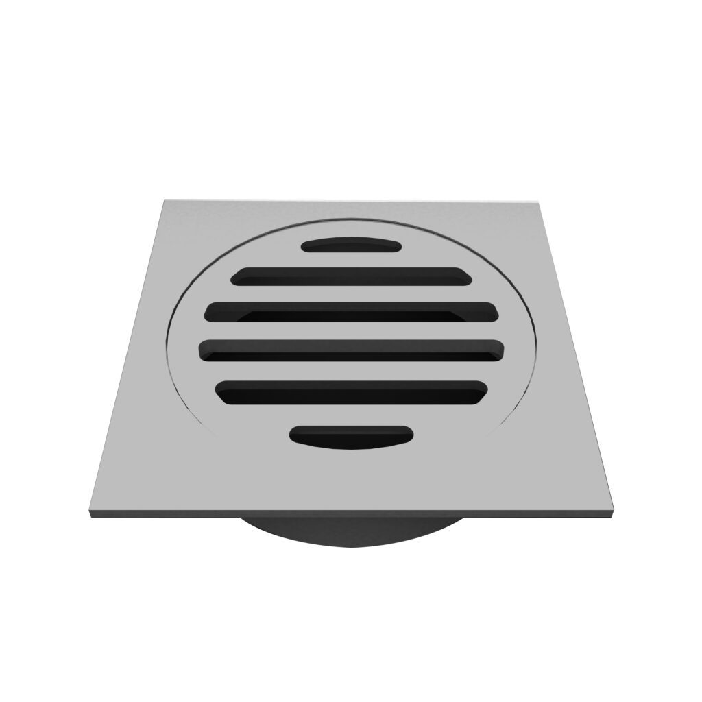 Art Floor Waste Standard Square Chrome Product Image
